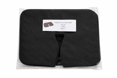 Jednorazowe pokrycia na zagłówek czarne