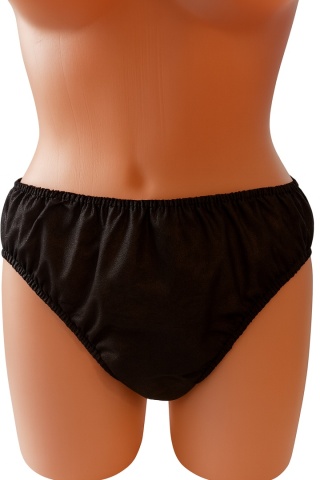 Majtki jednorazowe unisex czarne 10 szt